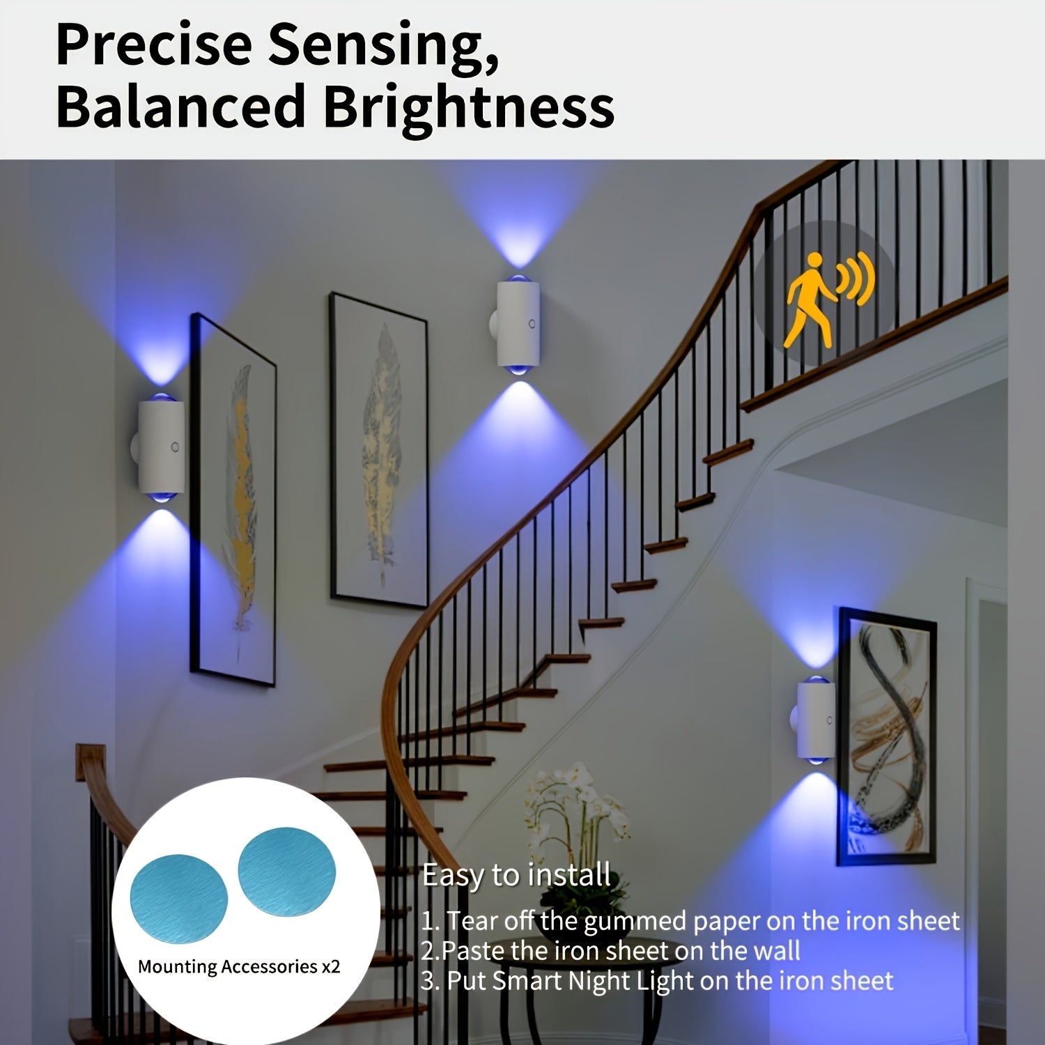RGB LED-Nachtlicht mit Bewegungsmelder