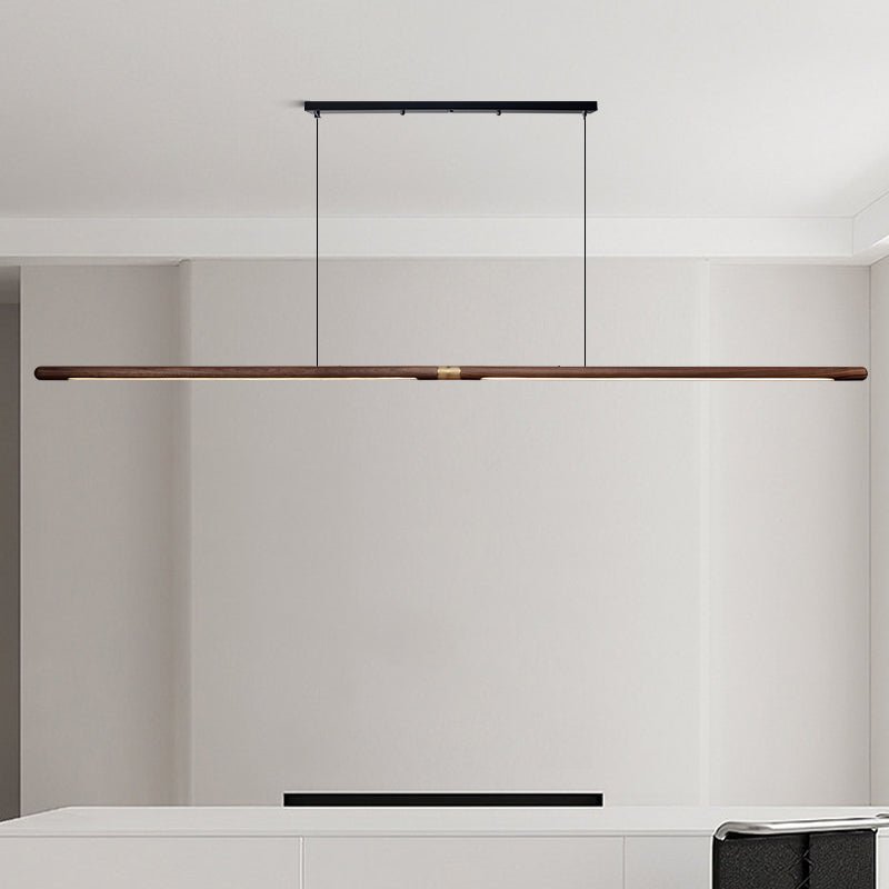 Premium Pendelleuchte aus Massivholz & Messing