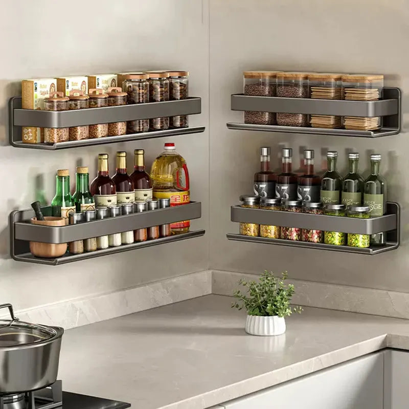 Eck-Duschregal zur Wandmontage – Grau