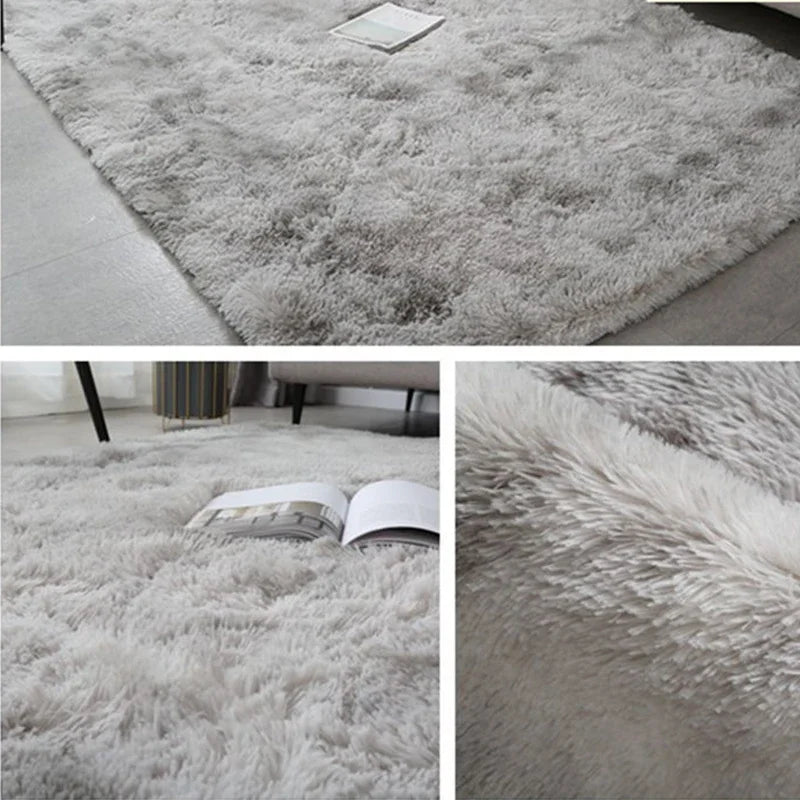 Flauschiger Wohnzimmerteppich