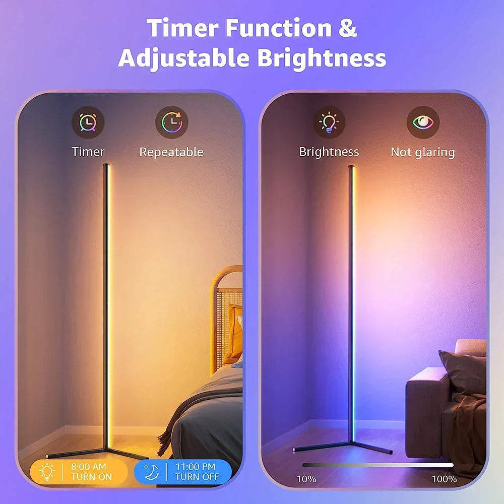 Smarte RGB-Eckstehleuchte