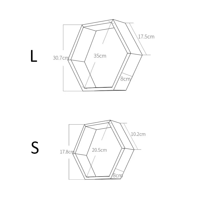 Nordische Hexagon-Wandregale fürs Kinderzimmer