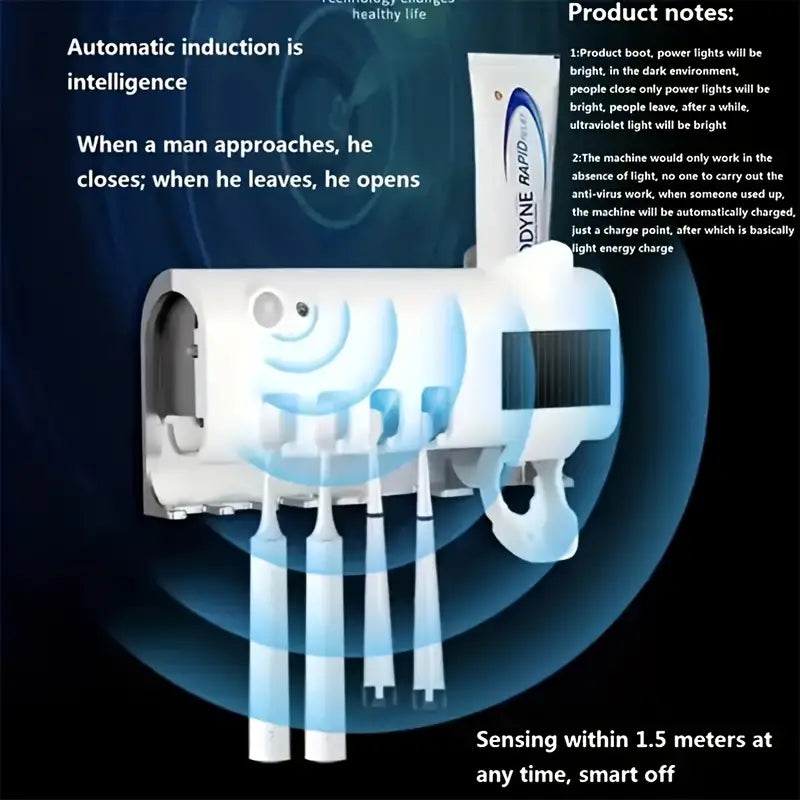 Automatischer Premium UV-Zahnbürstenhalter mit UV-Reinigungsfunktion