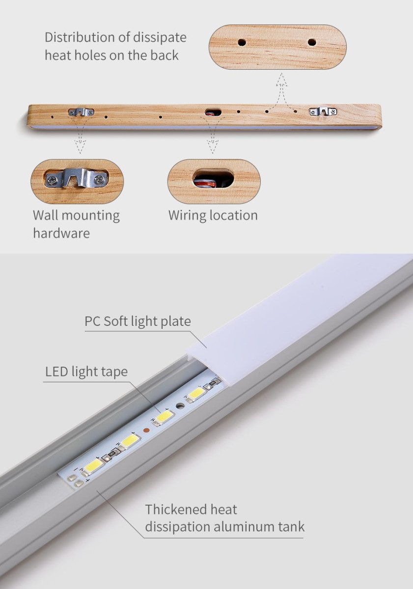 Premium Minimalistische LED-Wandleuchte