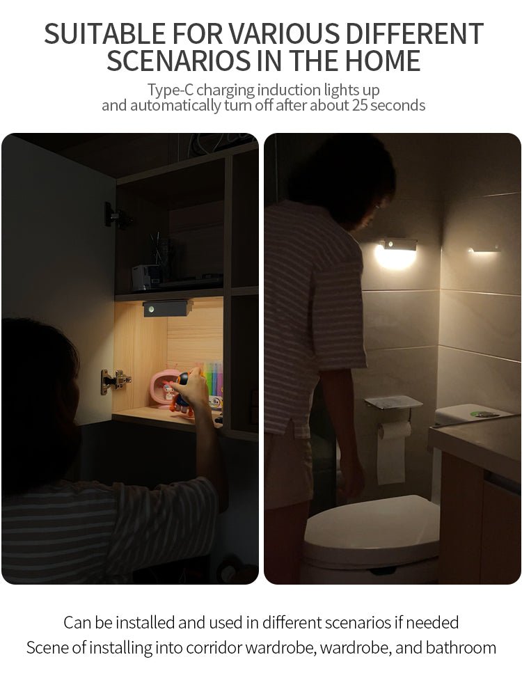 Smarte Magnetische LED-Wandleuchte mit Bewegungsmelder
